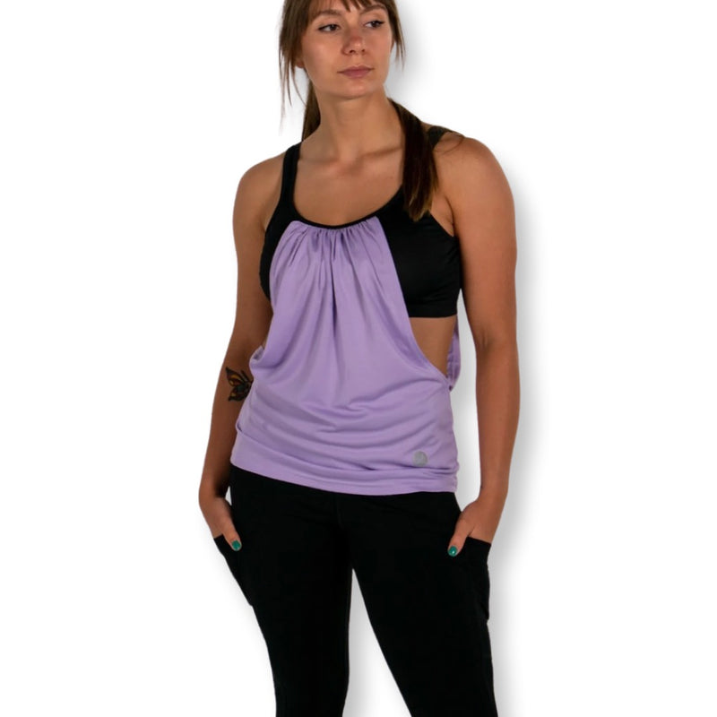 Arden Tank - Lavender/Black