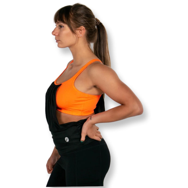 Arden Tank - Black/Electric Orange