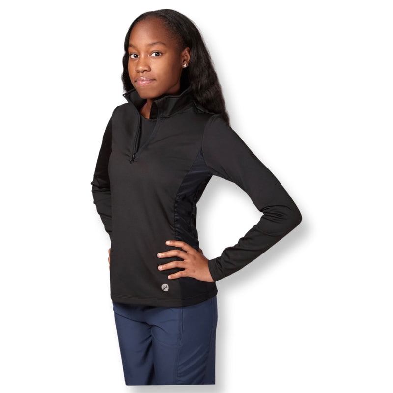 Arcadia Micro Fleece Lined Half Zip - Black