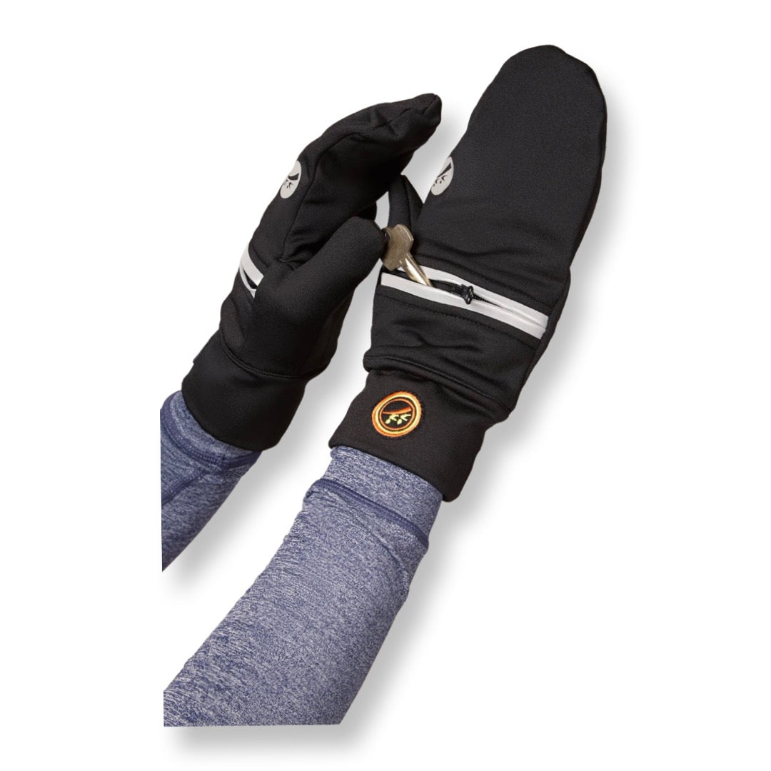 Shelbourne Running Mittens - Black