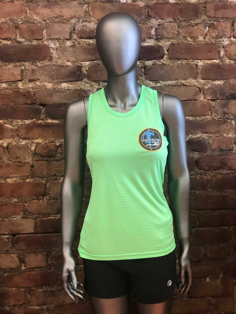 Women's Racefaster Virtual 5K and Challenge Singlet - Green