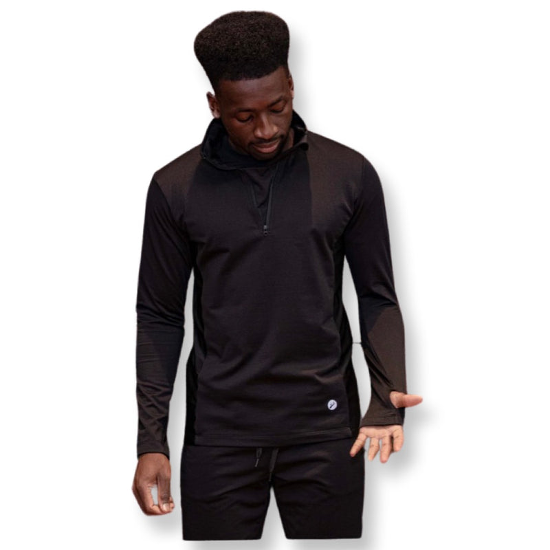 Sterling Micro Fleece Lined Half Zip - Black