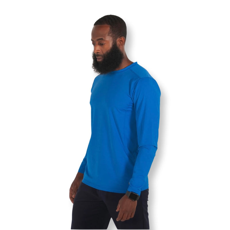 Avondale Long Sleeve - Heathered Blue